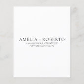 Minimale moderne opslagdatum voor de Datum-fotokaa Flyer (Achterkant)