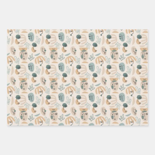 Minimale moderne papierbladen voor onmiddellijke v inpakpapier vel (Voorkant)