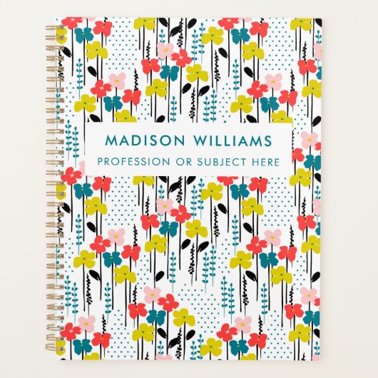 Minimale Moderne Planner van Bloemen (Voorkant)