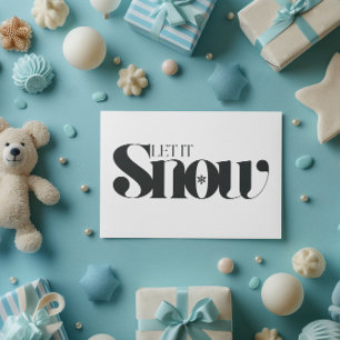 Minimale Moderne Prettig Kerstfeest Briefkaart