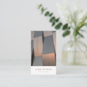Minimale moderne Pro Design Architecture Qr-code Visitekaartje (Staand voorkant)