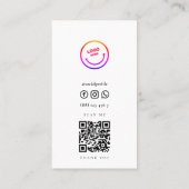 Minimale moderne Pro Design Architecture Qr-code Visitekaartje (Achterkant)