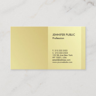 Minimale, moderne, professionele, elegante Gold-lo Visitekaartje