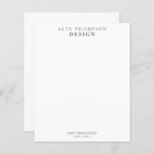 Minimale moderne professionele kantoorbenodigdhede (Voorkant / Achterkant)