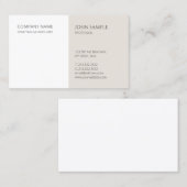 Minimale moderne professionele legante Sjabloon Visitekaartje (Voorkant / Achterkant)