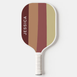 Minimale moderne Rode Retrostripes Pickleball Paddle