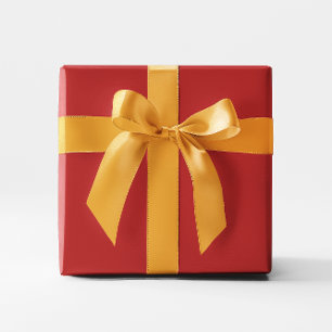 Minimale, moderne, roodbruine, stevige kleuren cadeaupapier