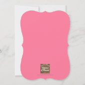 Minimale moderne roze ballon elk nummer verjaardag kaart (Achterkant)