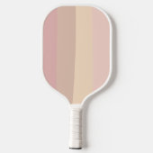 Minimale moderne roze neutrofielenstrepen pickleball paddle (Achterkant)