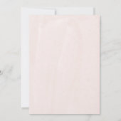 Minimale moderne roze waterverfscript Doop Kaart (Achterkant)