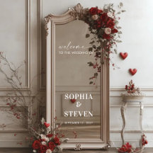 Minimale moderne selfie spiegel welkom bruiloft st