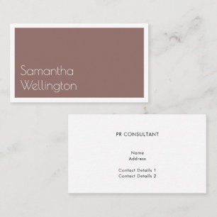 Minimale moderne tapesupblush-typografie visitekaartje