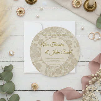 Minimale moderne trouwuitnodiging – Elegante JP Kaart