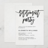 Minimale moderne Typografie Prijspartij Kaart (Voorkant / Achterkant)