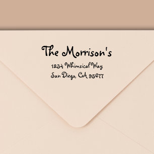 Minimale moderne Typografie Return Address Zelfinktende Stempel