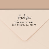Minimale moderne Typografie Return Address Zelfinktende Stempel