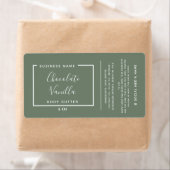 Minimale moderne typografie van olijfproducten etiket (Insitu)