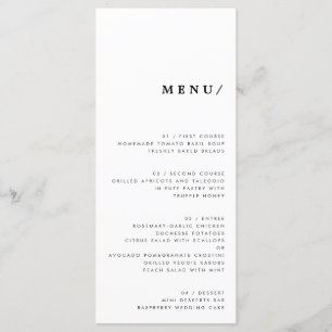 Minimale moderne Typografie Weddenschap Monogram K Menu