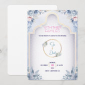 Minimale moderne uitnodiging tot huwelijk (Voorkant / Achterkant)