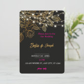 Minimale moderne uitnodiging tot huwelijk (Staand voorkant)