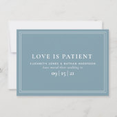 Minimale Moderne verandering van Datum Uitstel huw Save The Date (Voorkant)