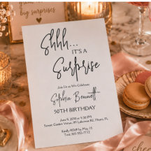 Minimale Moderne Verrassingsfeest Script 50ste Ver