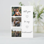 Minimale moderne versie: foto van mijn bruidsmeisj (Staand voorkant)