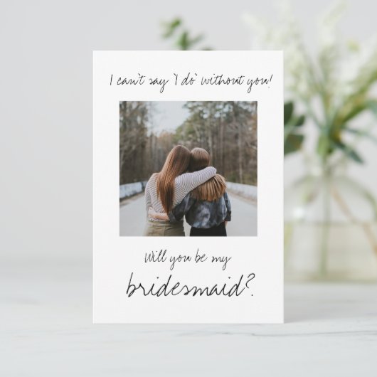 Minimale moderne versie is mijn bruidsmeisje voors (Staand voorkant)