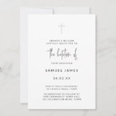 Minimale moderne waterverf handgeschreven grijze D Kaart (Voorkant)