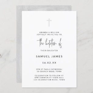 Minimale moderne Waterverf met handgeschreven grij Kaart