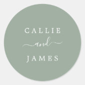 Minimale moderne zegels voor het huwelijk (Voorkant)