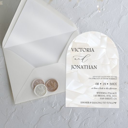 Minimale moderne zwart-wit bruiloft kaart