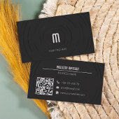 Minimale moderne zwart-wit fris visitekaartje