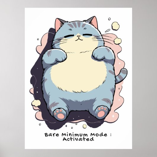 Minimale Modus Geactiveerd – Herkenbare Stemming Poster (Voorkant)