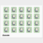 Minimale Modus Geactiveerd – Herkenbare Stemming Vierkante Sticker (Vel)