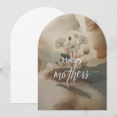 Minimale Moederdag Kaart (Voorkant / Achterkant)