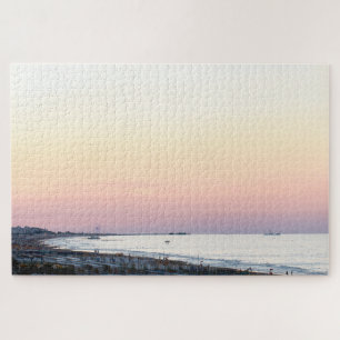 Minimale moeilijke zeelandschap Italiaanse kust Legpuzzel