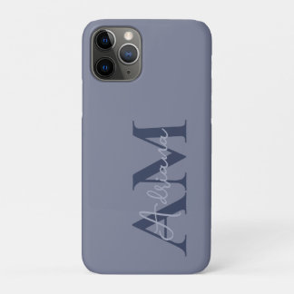 Minimale Monogram Aangepaste Naam stijlvol iPhone 11 Pro Hoesje