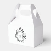 Minimale Monogram Bedankdoosjes (Voorkant Zijde)