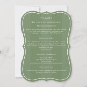 Minimale Monogram Gestreepte Groene All-in-One Huw Kaart (Achterkant)