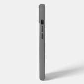 Minimale Monogram Grijs  Case-Mate iPhone Case (Achterkant / Links)