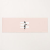 Minimale monogram handschriftenpenseelnaam yogamat (Voorkant (horizontaal))