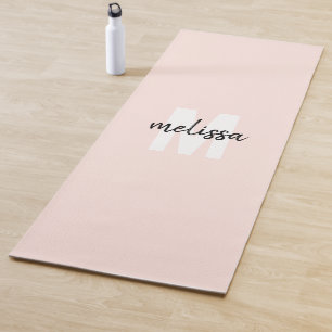 Minimale monogram handschriftenpenseelnaam yogamat