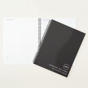 Minimale monogram koepel planner