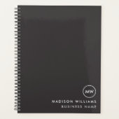 Minimale monogram koepel planner (Voorkant)