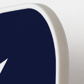 Minimale Monogram Marine Blauwe Pickleball Paddle (Links Detail)