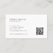 Minimale monogram Professional Visitekaartje (Achterkant)