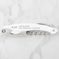 Minimale Monogram Uniek sparen de Uitnodiging van