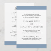 Minimale mosterdblauw in één keer kaart (Voorkant / Achterkant)