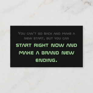 Minimale motivatie prijsopgave voor geestelijke ge visitekaartje